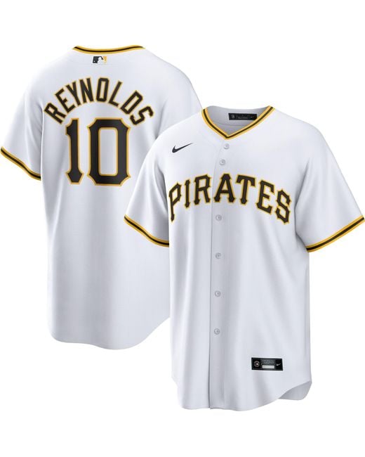 Nike Pittsburgh Pirates #10 Bryan Reynolds White Cool Base Jersey
